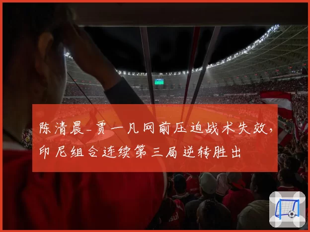 陈清晨_贾一凡网前压迫战术失效，印尼组合连续第三局逆转胜出